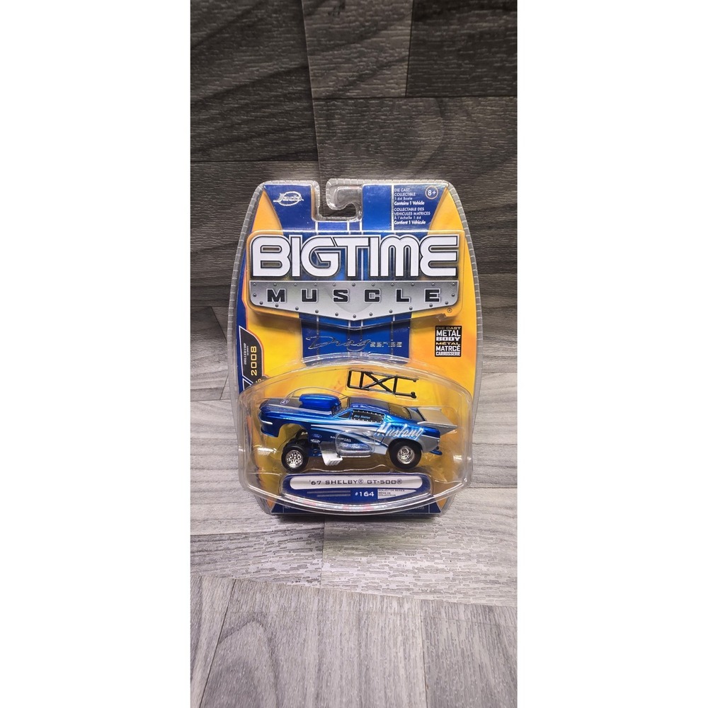 New Sealed 1967 Shelby GT-500 Drag Racing Model Car #164 Jada Big 2008 Series